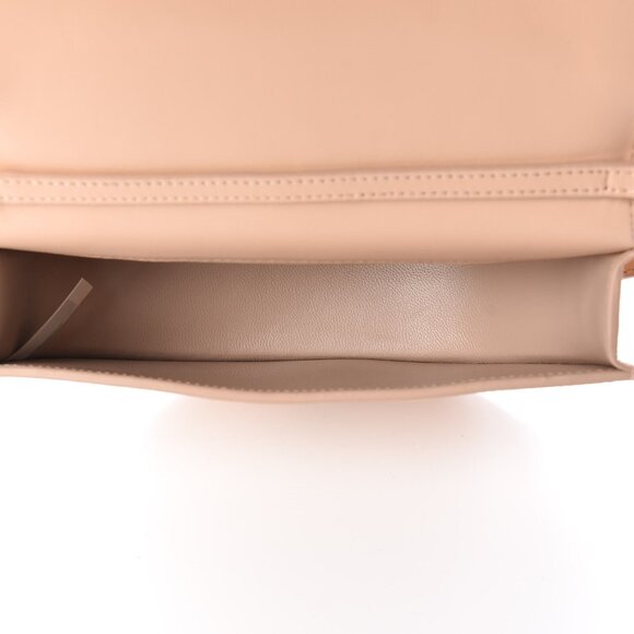 Chloe Calfskin Lizard Embossed Nile Bracelet Minaudiere Bag Pink - Picture 5 of 6